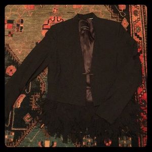 Banana Republic fringe blazer